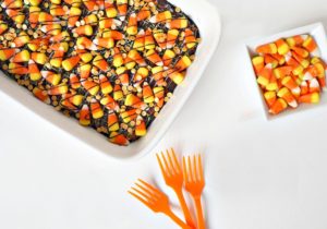 Easy Candy Corn Halloween Brownies Recipe