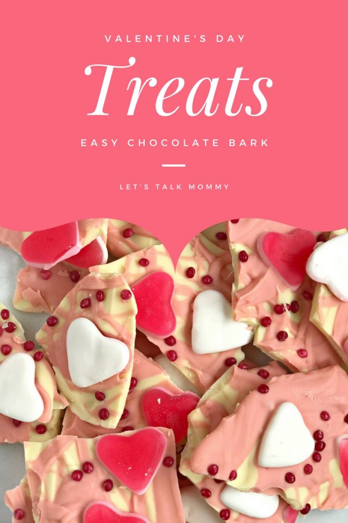 Valentine's Day Treats Easy Chocolate Bark recipe